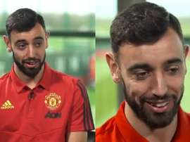 Bruno Fernandes foi ao United... para se sentir como Cristiano. Captura/SkySports