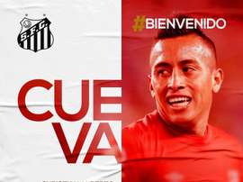 Cueva estará a las órdenes de Sampaoli. Santos