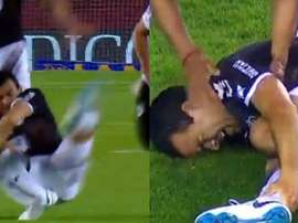 Curuchet lamentó la jugada con Ferreira. Captura/TyCSports