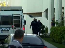 Police raided the offices. Screenshot/BTV