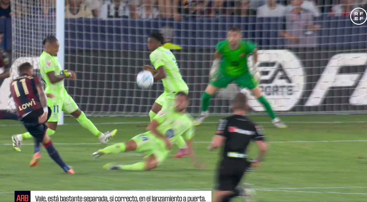 Audio VAR de la mano de Balde: Está bastante separada