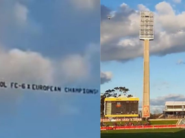 The message one Liverpool fan left United from the sky. Captura/disa1528
