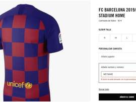 On peut acheter le maillot de Cristiano ou Mbappé, mais pas celui de Neymar. Capture/Nike