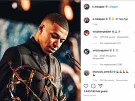 Vinicius s'est lié d'amitié avec Mbappé. Instagram/k.mbappe