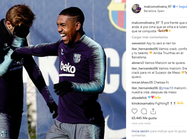 Malcom não encara o Eibar. Instagram/malcomoliveira_97