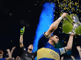 Boca levantou a taça no PES 2020. Captura/BocaJrOficial