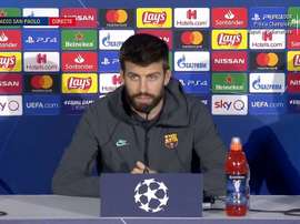 Piqué en conférence de presse avant Naples. Capture/FCBarcelona Add video