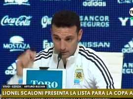 Scaloni habló sobre su lista. Captura/TNTSports