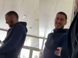 Hazard fait une promesse à un fan de Chelsea. Capture/ASTV