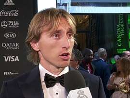 Modric s'est exprimé après la cérémonie The Best. Capture/RealMadridTV