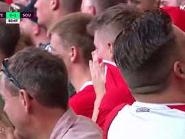 Dramático final del Southampton. Captura/MovistarFútbol