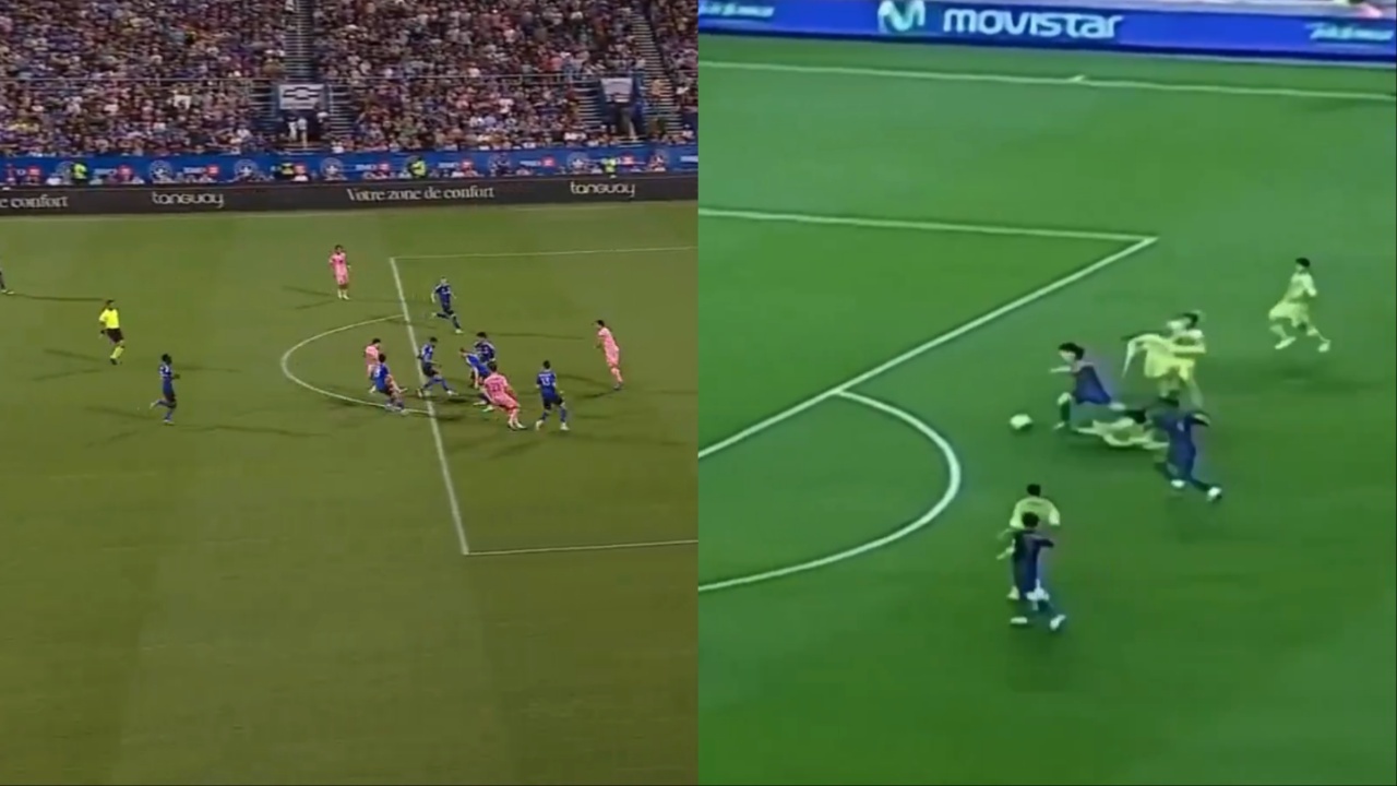 Leo recrea el 'encara Messi' 18 años después