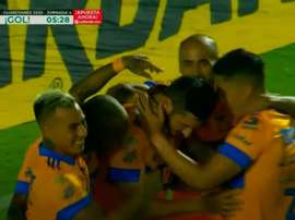 Tigres comenzó fuerte: goles de Gignac y Vargas en tres minutos. Captura/TUDN