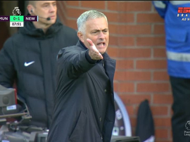 Mourinho perdió los papeles en Old Trafford. Captura/ESPN