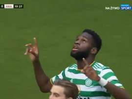 Edouard scored for Celtic. Screenshot/SportExtra