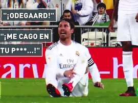 Ramos, pas très cordiale avec Odegaard. Capture/LaSexta