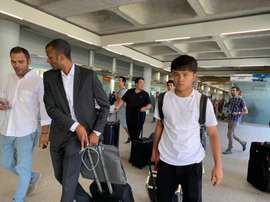 Kubo has landed in Mallorca to join them on loan. Captura/RadioEstadio