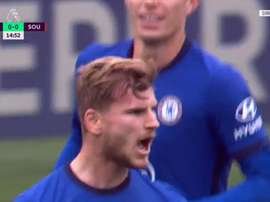 Werner scored for Chelsea. Captura/RMCSport