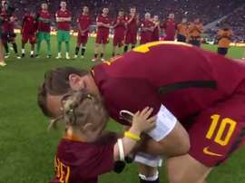 Totti won with As Roma the last match of his career.Twitter