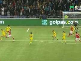 El Barça sigue a Chakvetadze. Captura/DirecTVSports