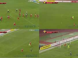 El gol fue anulado. Captura/DigiSport