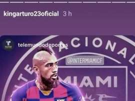Arturo Vidal publica story polêmico. Instagram/kingarturo23oficial
