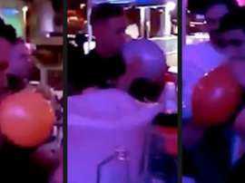 Four Brighton players have been caught inhaling nitrous oxide in Spain. Twitter/Zahagoat