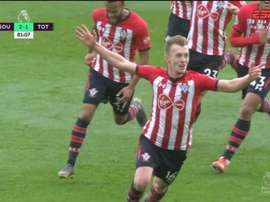 El Southampton dio la vuelta al marcador en cinco minutos. Captura/ESPN