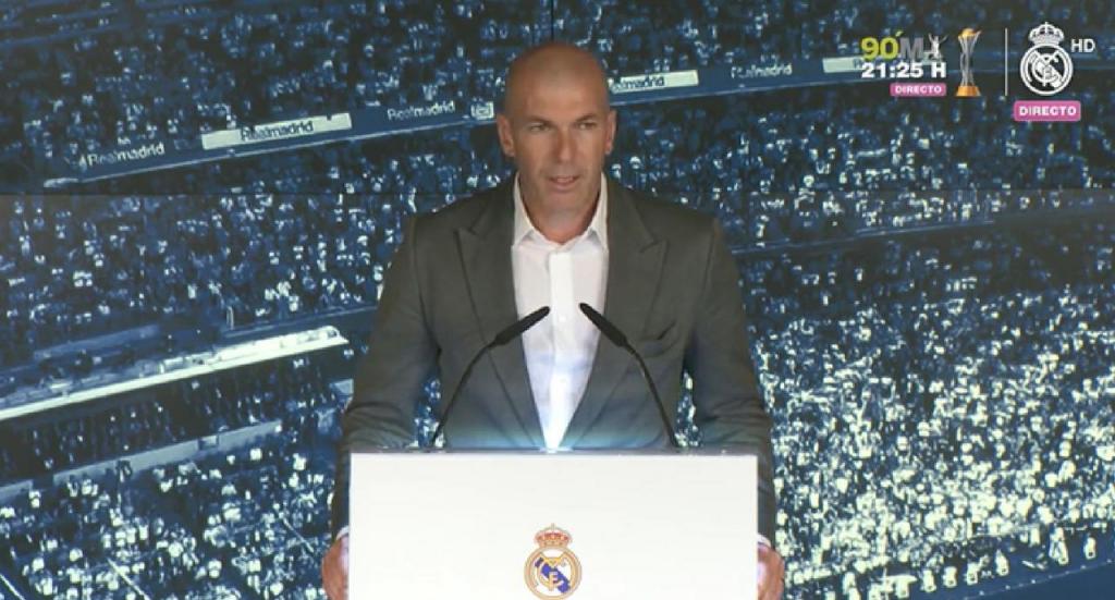Zinedine Zidane returning as manager of Real Madrid