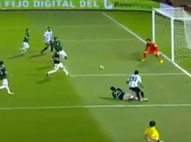 Icardi se quedó sin gol en el Argentina-México. Captura/AztecaDeportes