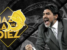 Captura do anuncio de Maradona pelo Dorados de Sinaloa. Twitter/Dorados