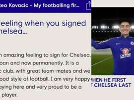 ¡El Chelsea anticipó por error el fichaje de Kovacic! Captura/ChelseaFC