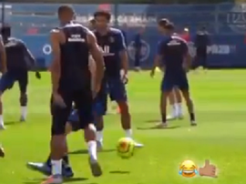 O clima no PSG é de pura alegria. Captura/k.mbappe