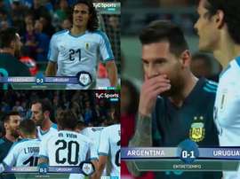 They both said something to each other. Screenshot/TyCSports