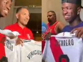 El niño ilusionado se reencontró con su maestro. Captura/ESPN