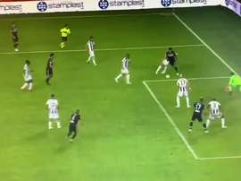 Correa hizo el 0-2 para la Lazio. Captura/ESPN
