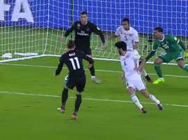 Bale puts Real Madrid ahead. TVE