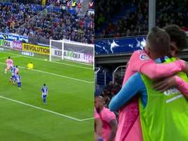 Sergi Roberto s'est déguisé en Messi, Suárez laisse passer et Aleña marque. Capture/BeINSports