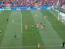 Golovin pour une nouvelle passe décisive. Capture/TRF1