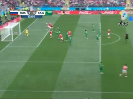 Gazinski, premier buteur du Mondial 2018. Capture/Telefuturo