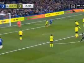 Primeiro gol do 'Pipita'. Captura/NBC