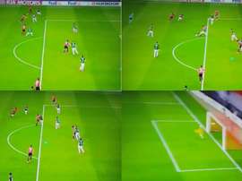 Sarr conectó un bello tanto. Captura/beINSports