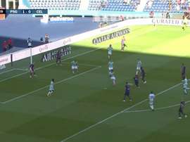 Neymar assisted Mbappé for PSG. Screenshot/Vamos