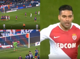 Falcao a inscrit le 0-1. Capture/beINSports