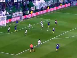 Soldano, gol relámpago: se estrenó a los 20 segundos. Captura/FOXSports