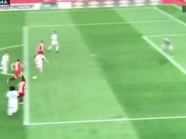O momento do gol de Stuani. Twitter/ESPN