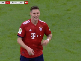 Niklas Süle anotó el primer gol del Bayern. Captura/FoxSports