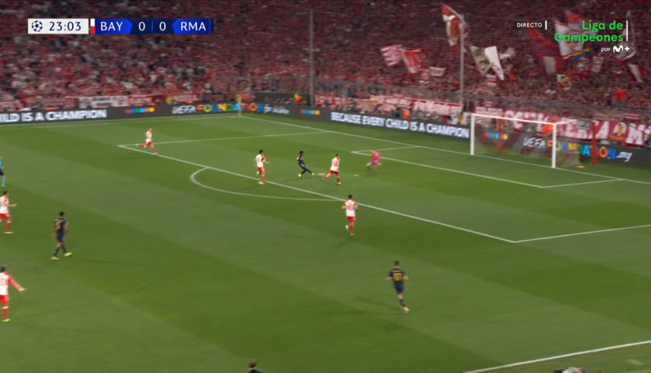 A jogada de Kroos, a finalização de Vini: primeiro chute a gol do Real e 0-1