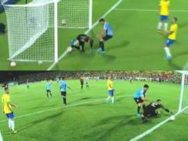 Arrubarrena marcou gol contra. Capturas/TyCSports