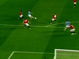 El 0-1 de Bernardo Silva, un premio excesivo en forma de golazo. Captura/DAZN